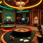 Exciting online gambling experience at MMOO featuring vibrant casino tables and mobile gaming.