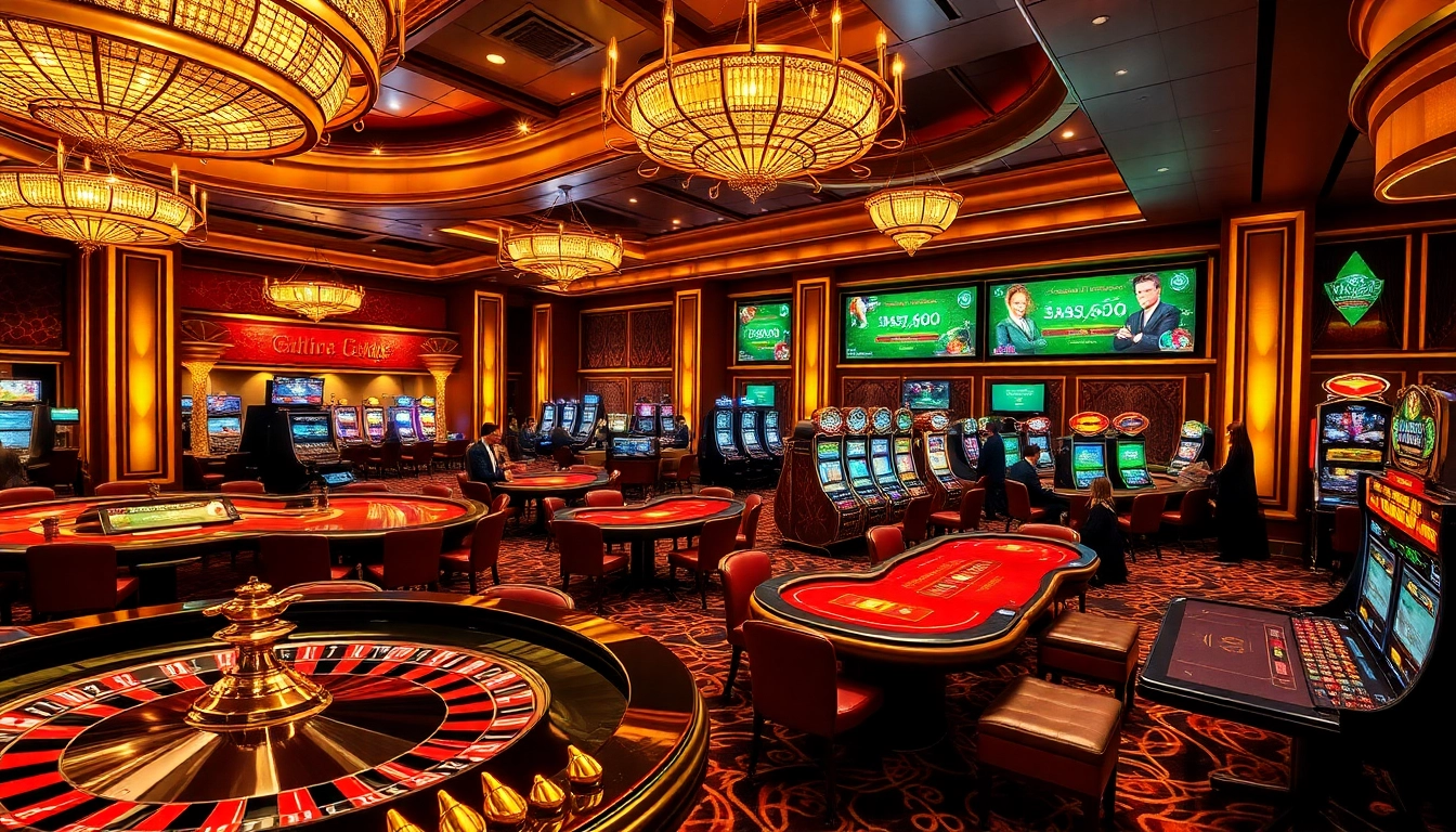 Experience the excitement of the casino with MV66 gaming tables and slot machines.