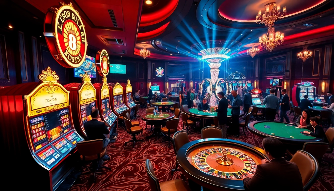 Experience the excitement of gaming at 8day.cn.com with vibrant casino atmosphere and players engaged in thrilling action.