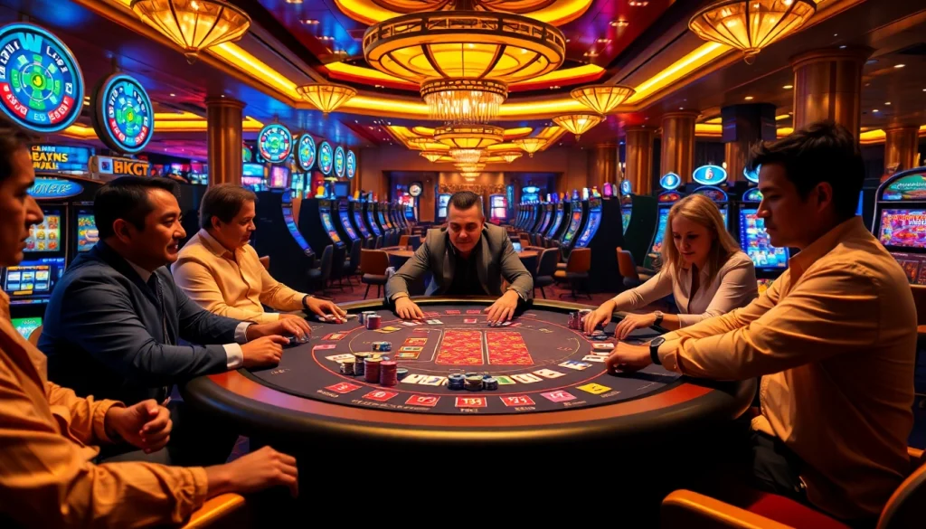 Experience high-stakes poker action at https://mb66.golf/ with colorful chips and intense game moments.