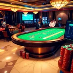 Experience the thrill of red88.hot with players engaging in baccarat at a luxurious casino table.