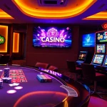 S8 enhances gaming experience with luxurious casino table and dynamic slot machines.