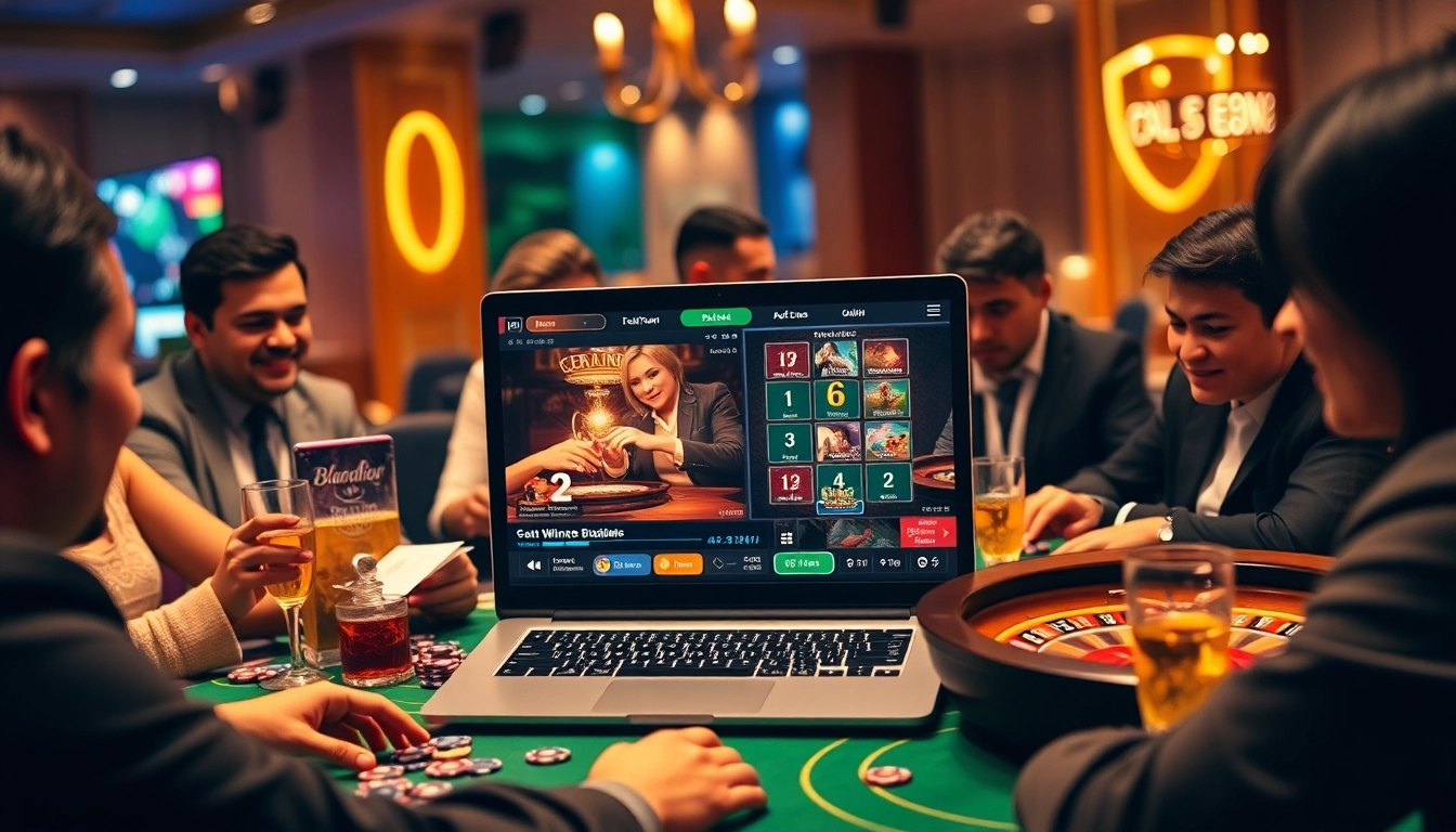 Engaging online gaming scene on good88.hu.net showcasing players enjoying casino games.