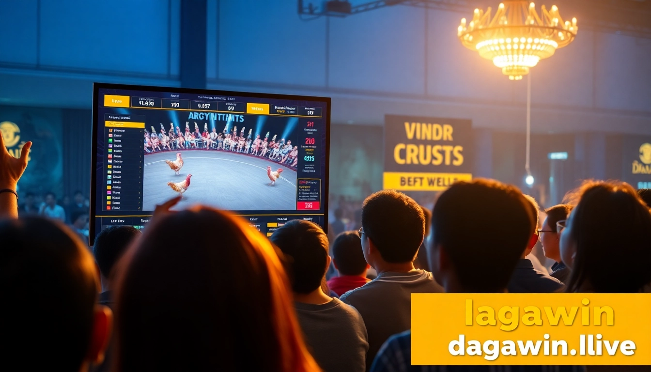 DAGA online betting experience at dagawin.live showcasing live cockfighting excitement and user engagement.