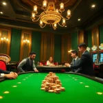 Experience thrilling gameplay at HDBET with luxurious casino visuals including poker tables and vibrant slot machines.