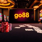 Experience thrilling online gambling at go88 with vibrant cards and exciting casino ambiance.