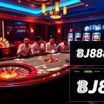 Experience exhilarating wins at BJ88 with vibrant gaming tables and glowing slot machines.