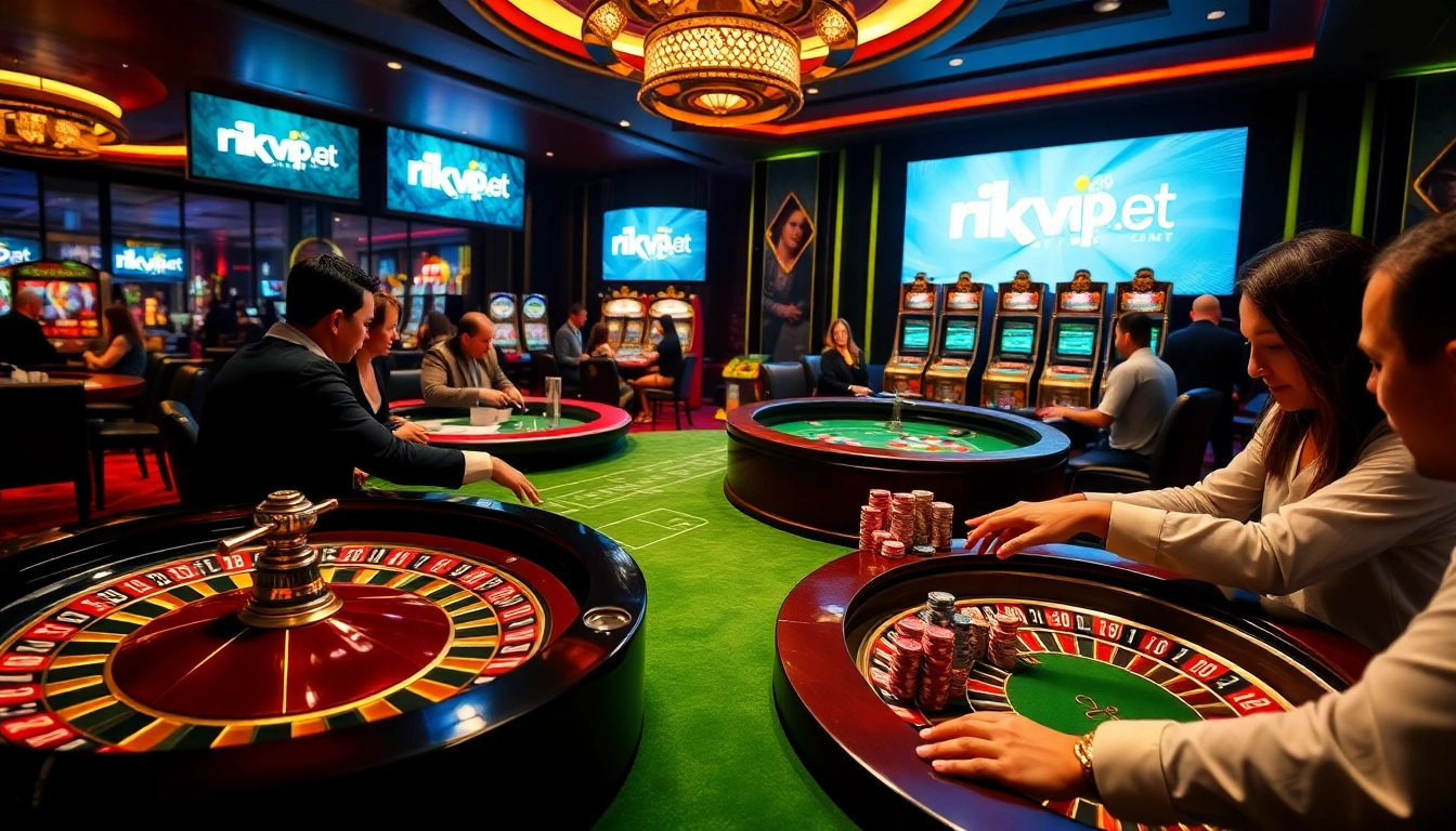 Experience high-stakes excitement at Rikvip.gb.net with players enjoying thrilling casino games.