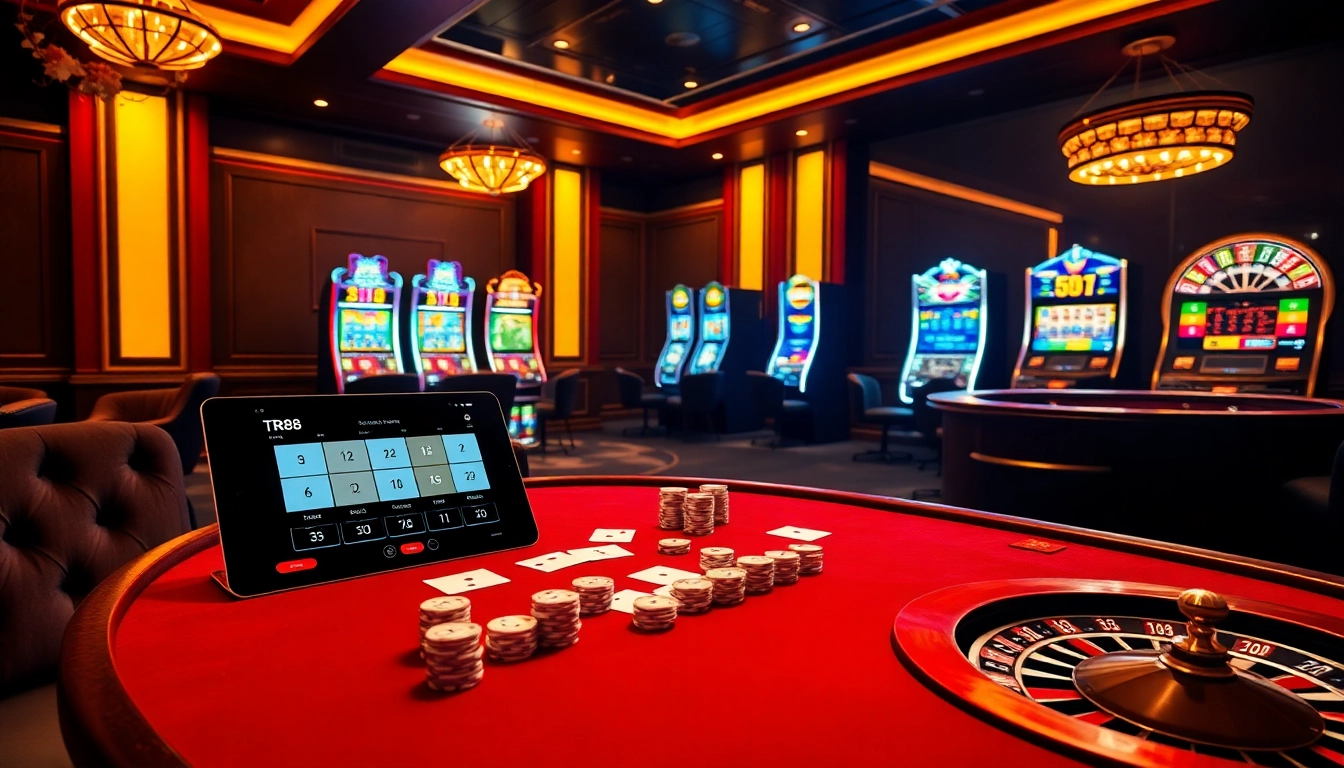 Experience the excitement of TR88 with vibrant casino games and professional poker tables.