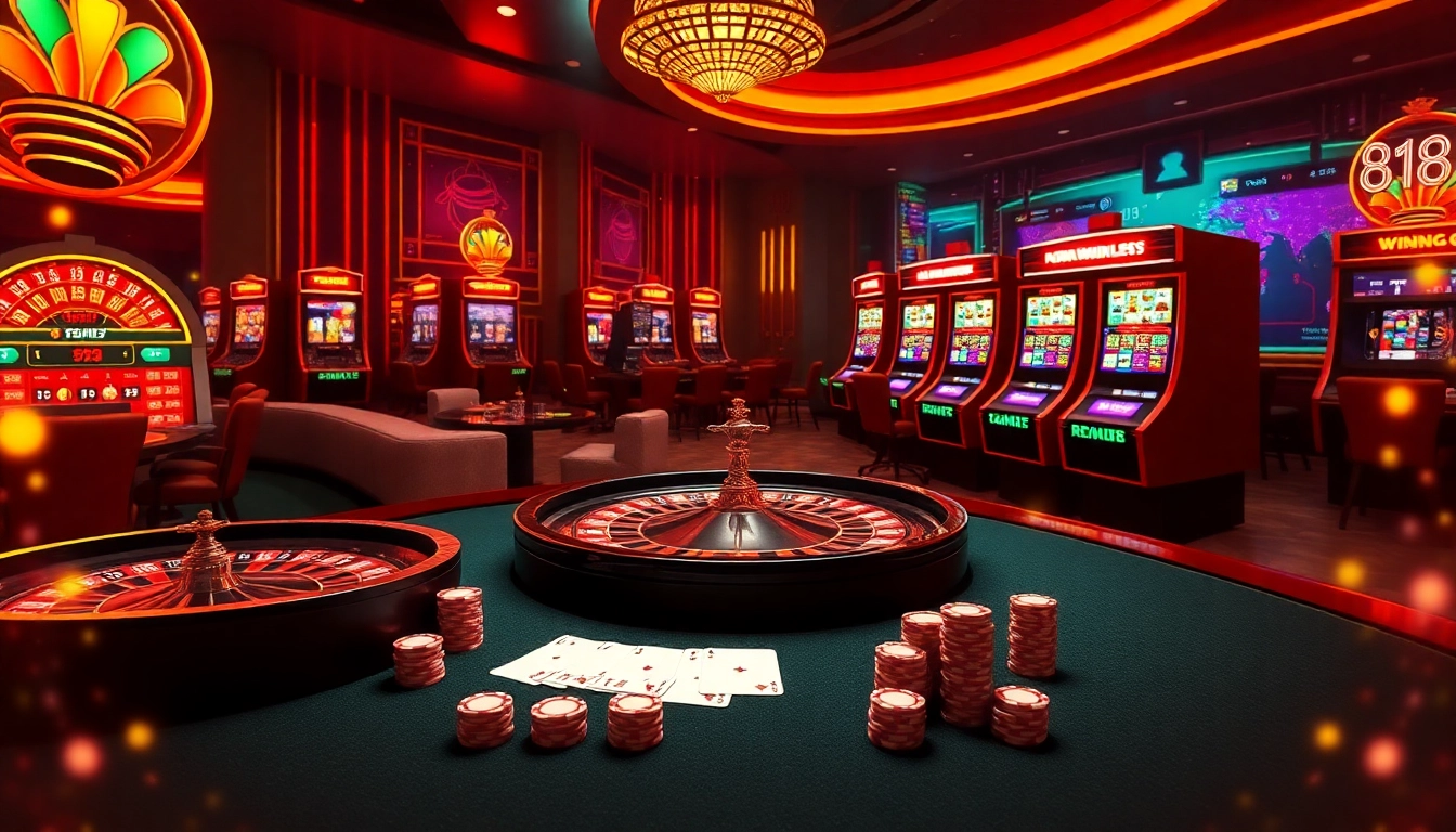 xổ số 68win online gambling experience with vibrant casino elements and winning themes