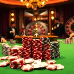 Người chơi tham gia vào một ván poker JD88 đầy kịch tính với những chiếc chip sặc sỡ và sự hào hứng.