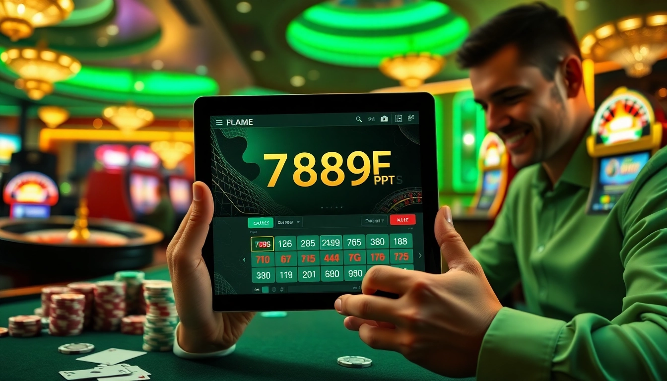 Experience the thrill of winning with the 789F APP, showcasing engaging gambling action and vibrant casino elements.