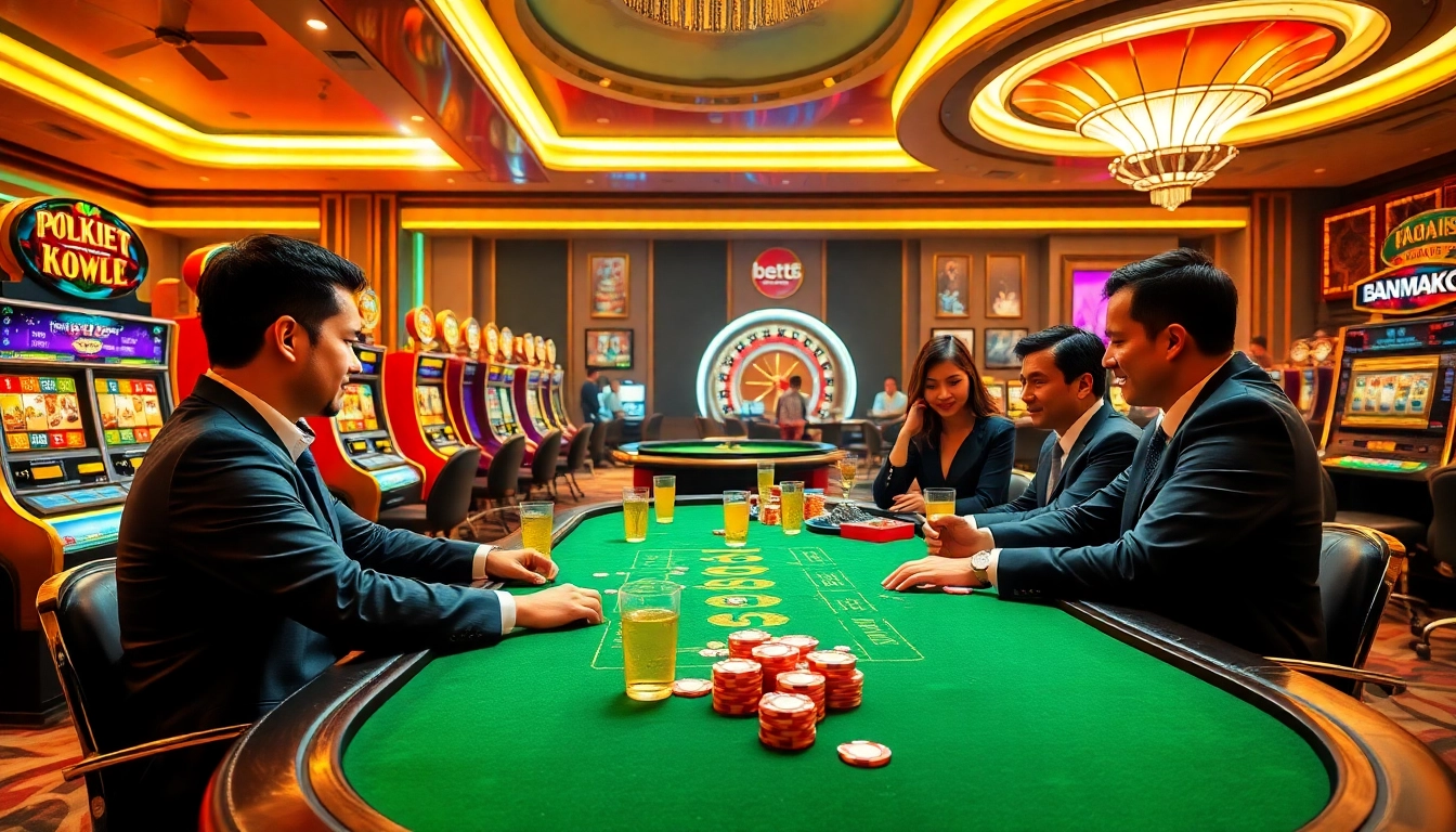 Engage in thrilling poker action at bet88's high-end casino, showcasing dynamic gameplay.