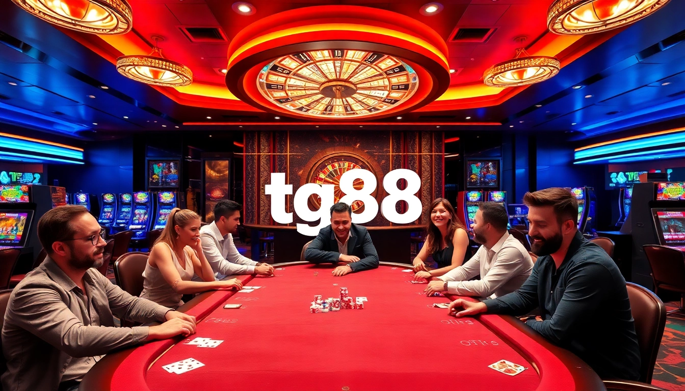 Experience the excitement of tg88 casino with vibrant gaming tables and thrilling action.