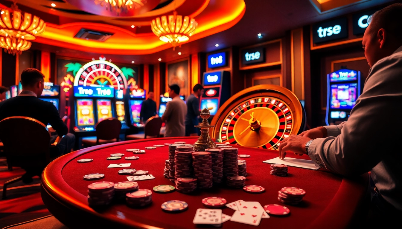 Players feeling the excitement of high-stakes poker at TR88 casino.