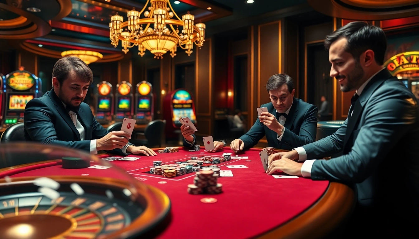 Experience high-stakes poker at https://bl555.training/ with players engaged in thrilling card games.