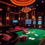 rr88 vip players enjoying an upscale online casino experience with vibrant gaming tables and luxury decor.