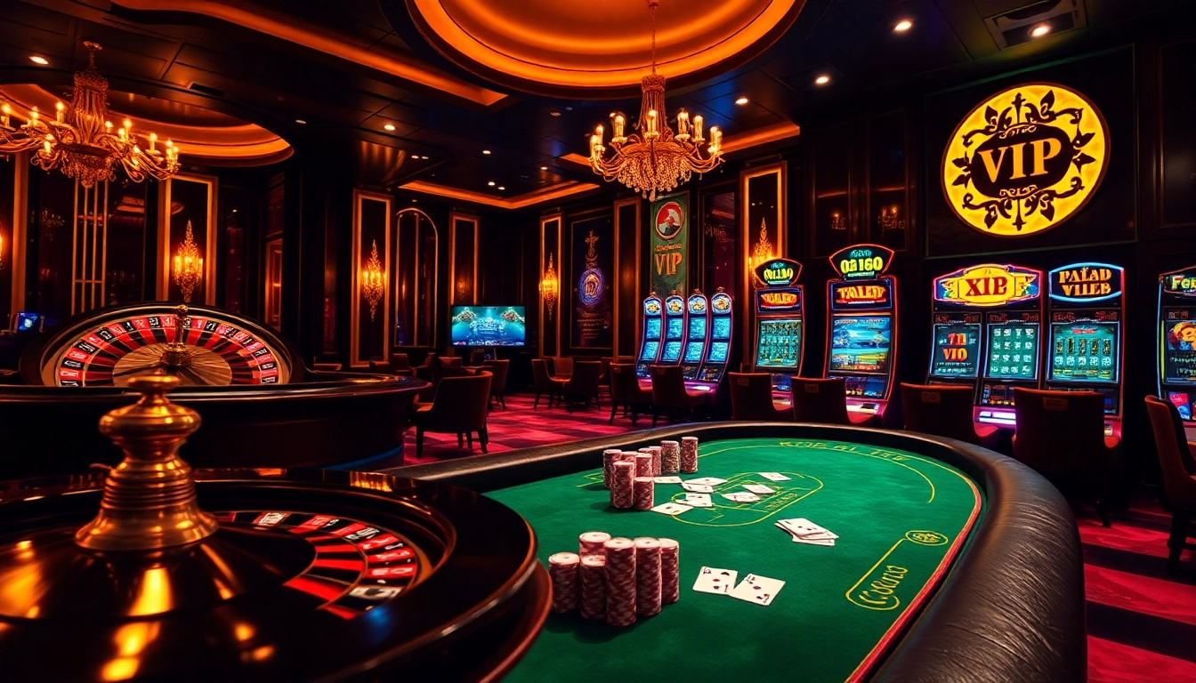 rr88 vip players enjoying an upscale online casino experience with vibrant gaming tables and luxury decor.