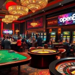 Engage with the excitement of gambling at open88 info's vibrant casino scene featuring poker and roulette.