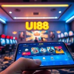 Engaging visual of the UU88 online betting platform with diverse games and vibrant interface.