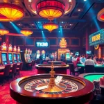 Experience the thrill of gambling at TK88 with exciting slot machines and vibrant poker tables.