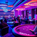 Online gaming environment at Nhà cái 69VN featuring vibrant casino tables and diverse players.